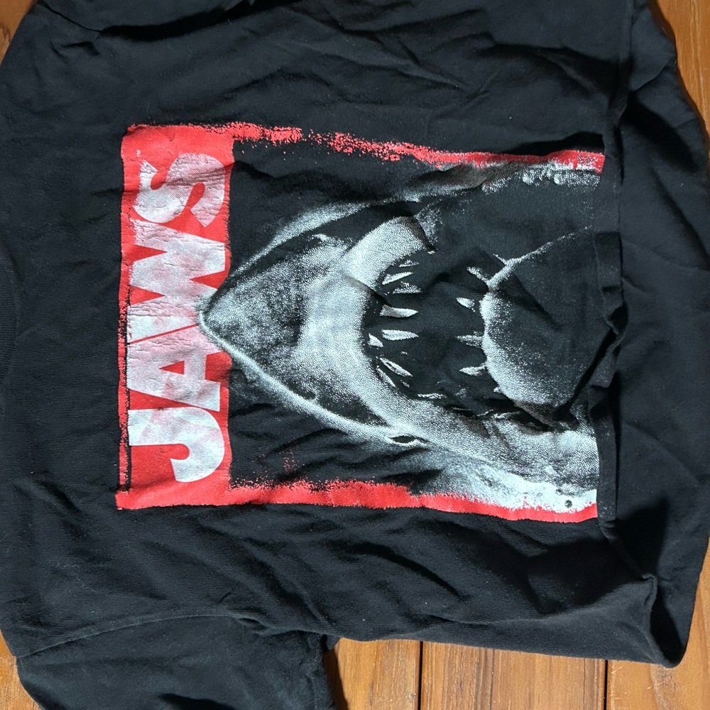 Black JAWS Graphic T-Shirt